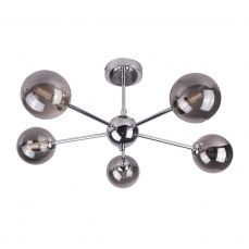 Barbara 5 Light Semi Flush Polished Chrome