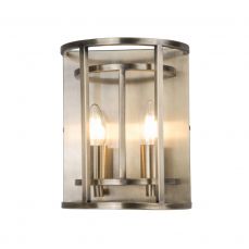 Chester 2 Light Wall Light Antique Brass