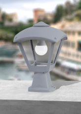 Disma Dario Grey Post Top Light