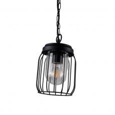 Finch IP44 Black Cage Hanging Pendant Light