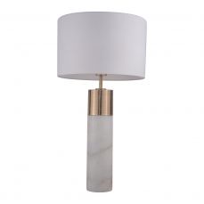 Freya Antique Brass Marble Table Lamp