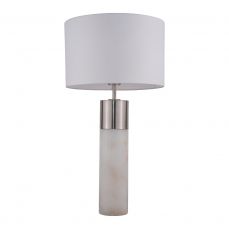 Freya Satin Chrome Marble Table Lamp