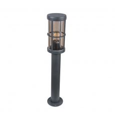 Harrington 650mm Anthracite Post Light Smoked Disffuser