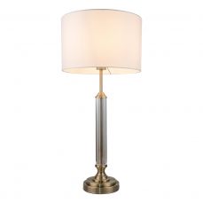 Julie Crystal Antique Brass Table Lamp