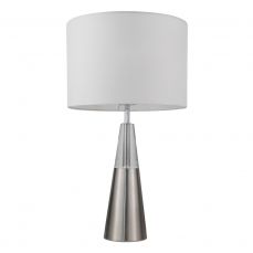 Lola Crystal Satin Chrome Table Lamp