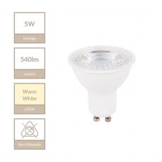 5W GU10 540lm 3000K Warm White