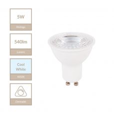 5W Dimmable GU10 540lm 4000K Cool White*COPY*