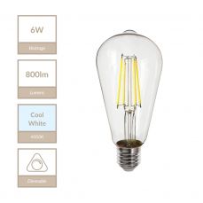 E27 Squirrel 6W Dimmable Bulb 4000K