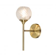 Mona 1 Light Wall Light Antique Brass