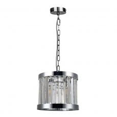 Pandora 1 Light Crystal Pendant Polished Chrome