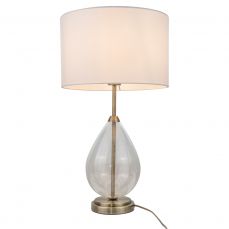 Rayna Crystal Antique Brass Table Lamp