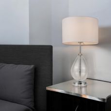 Rayna Crystal Polished Chrome Table Lamp