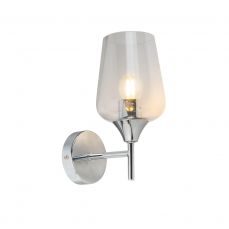 Vino 1 Light Polished Chrome Wall Light